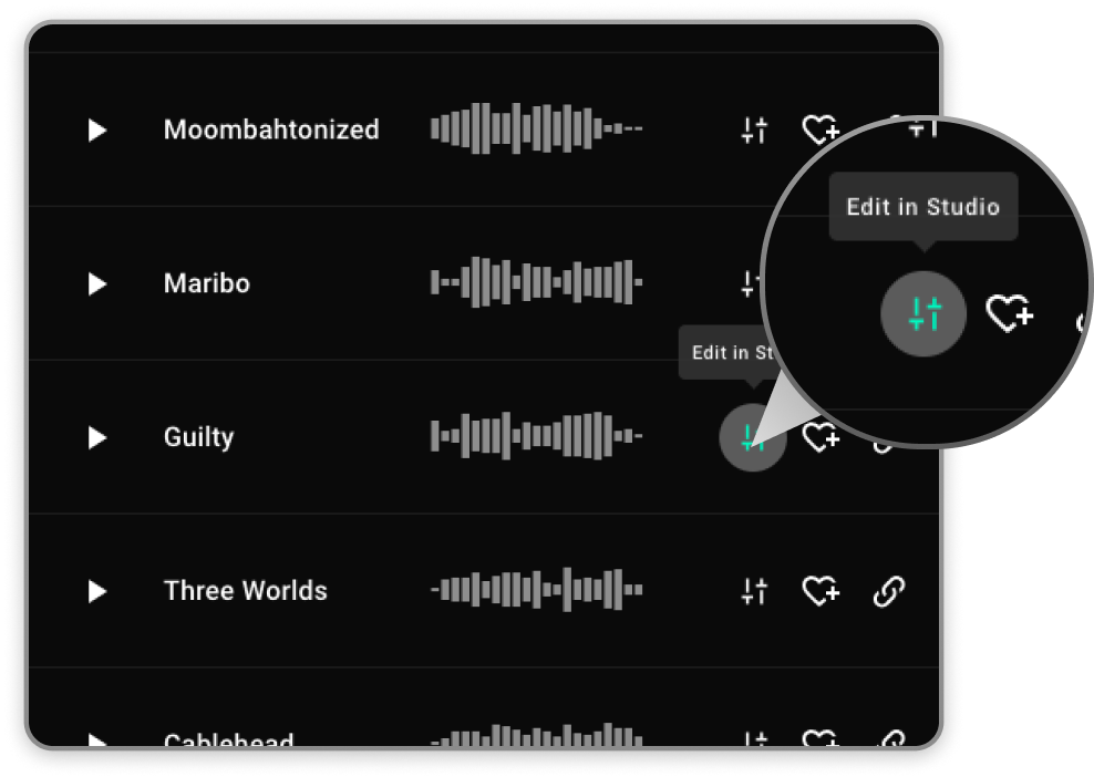 Loudly's catalog